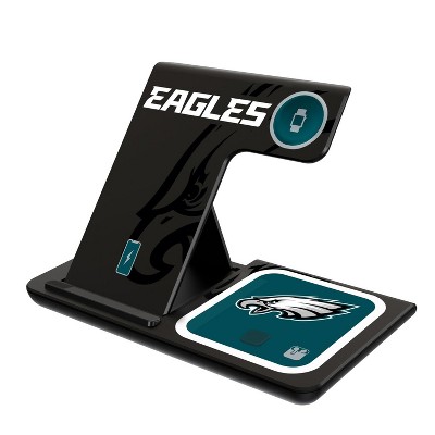 Keyscaper Philadelphia Eagles Monocolor Tilt 15-Watt 3 in 1 Charging Station