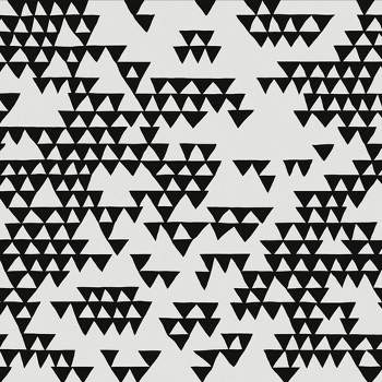 Secret Mountain Black and White Geometric Abstract Paste the Wall Wallpaper