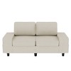 Uptiot Modern Style Indoor Loveseat With Side Pockets - 3 of 4