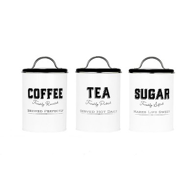 country tea coffee sugar canisters