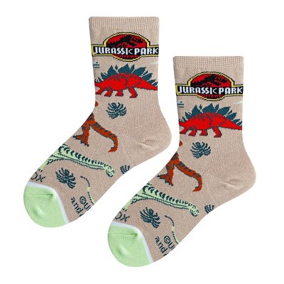 Cool Socks, Jurassic Park Dinos, Funny Novelty Socks, Medium
