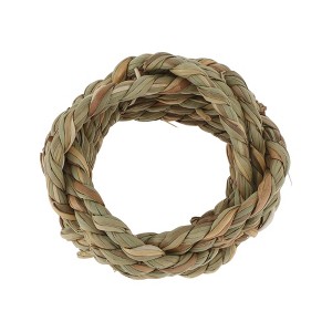 Unique Bargains Napkin Rings Woven Hoop Natural Rattan Brown 1 Pc - 1 of 3