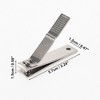 Unique Bargains Portable Curved Fish Scale Pattern Nail Clippers 1 Pc - 4 of 4