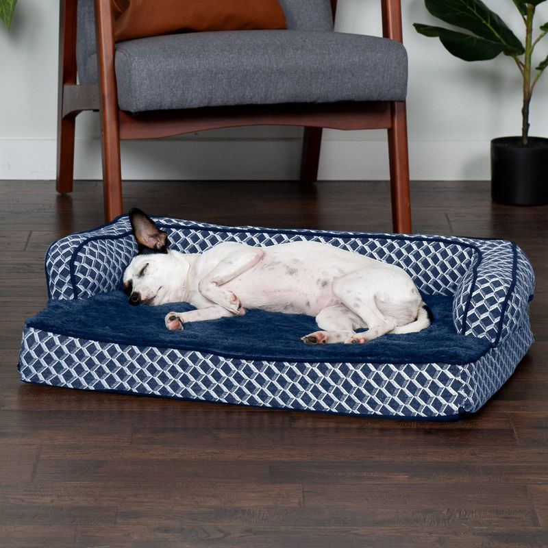 FurHaven Plush & Decor Comfy Couch Orthopedic Sofa-Style Dog Bed, 3 of 4