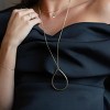 sanctuaire Stained Glass Tear Drop Necklace Antique Gold - 3 of 3