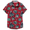 Men's Star Wars: The Mandalorian Grogu and Din Djarin Retro Hawaiian Print Button Down Shirt - 3 of 4