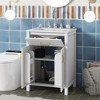 24" Bathroom Vanity With Sink, Bathroom Cabinet With Tip-Out Drawer Storage Doors, Adjustable Shelf - 2 of 4