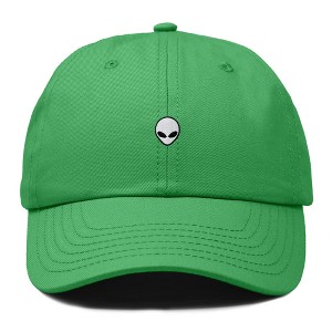 Dalix Lil Alien Embroidered Cotton Cap Outdoor Space Nature Dad Hat Mens - 1 of 4
