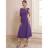 INSPIRE CHIC Women's Formal Eyelet Sleeveless Cut Out Front Flared Casual A-Line Midi Dresses - 2 of 4