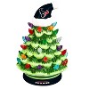 NFL Houston Texans Ceramic Christmas Trees That Light Up | 8" LED Vintage Christmas Tree | Officially Licensed Team Logo | Tabletop Decor for Home - 2 of 3