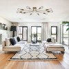 BAOURE 10 Light Sputnik Chandelier,44.5IN Modern Gold Chandelier Ceiling Light Semi Flush Mount Light Ceiling Lamp for Living Room Bedroom - 3 of 4