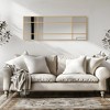 MAYEERTY Hanging Mirror Iron Right Angle Rectangle Gold Grid 39x30x1in - 4 of 4