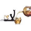 Bezrat Colored Globe Decanter with 2 Globe Glasses - 3 of 4