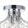CWI Lighting Princess 3 Light Flush Mount With Chrome Finish - 3 of 4