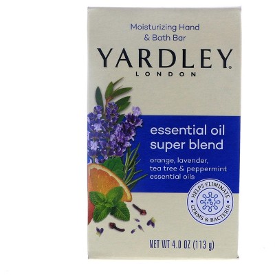 Yardley Essential Oil Super Blend Bath Bar, 4 oz