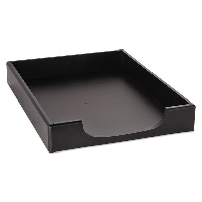 Rolodex Wood Tones Letter Desk Tray Wood Black 62523