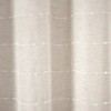 Farmhouse Textured Sheer With Peva Lining Shower Curtain Beige 2Pc Set 72X72 - 3 of 3