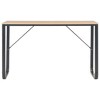 vidaXL Computer Desk Home Office Table Standing Writing Desk with Metal Frame - Black and Oak - 3 of 4