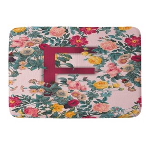 Deny Designs Burcu Korkmazyurek Summer Botanical Monogram Memory Foam Bath Mat - 1 of 4