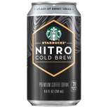 Starbucks Nitro Cold Brew Splash of Sweet Cream Coffee Drink - 9.6 fl oz Bottle