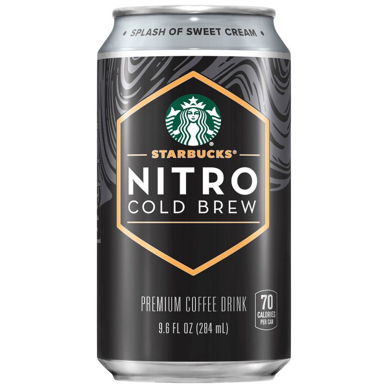 Starbucks Nitro Cold Brew Splash of Sweet Cream Coffee Drink - 9.6 fl oz Bottle, 1 of 5