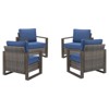 Gymojoy 4 Pieces Outdoor Patio Chairs Club Chair Set for Garden - 3 of 4
