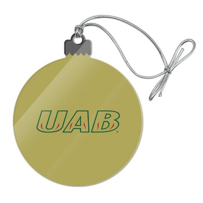 Alabama at Birmingham Secondary Logo Acrylic Christmas Tree Holiday Ornament