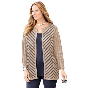 Catherines Black Label Pieced Jacket - 1 of 3