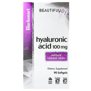 Bluebonnet Nutrition Beautiful Ally, Hyaluronic Acid, 100 mg, 90 Softgels - 1 of 4