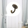 Unique Bargains DIY Bathroom Robe Coats Towels Zinc Alloy Hooks Bronze Tone 4 Pcs - 4 of 4