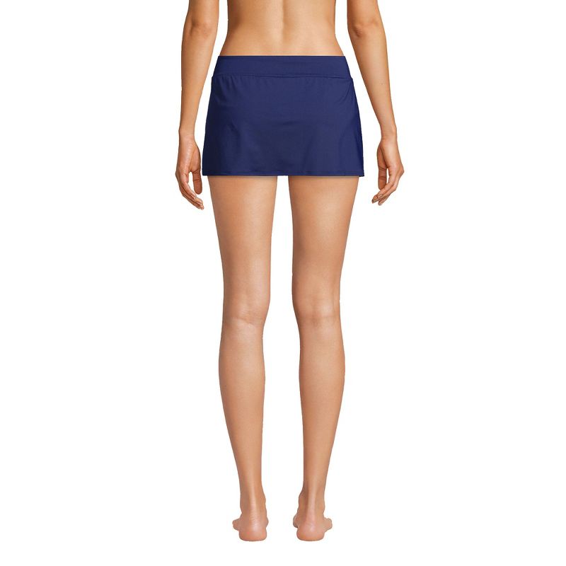 Lands' End Women's Chlorine Resistant Mini Swim Skirt Swim Bottoms, 2 of 7