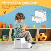 Itopfox Toddler Step Stool for Kids with Anti-Slip Surface, Rubber Bottom, Ideal for Toilet Potty Training, Bathroom & Kitchen Use (Includes 2 Ducks) - 4 of 4