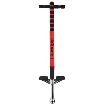 New Bounce Pogo Stick Easy Grip Sport edition, Ages 5-9 - 40 to 80 Lbs -  Black and Red