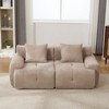 KWPZQEB 73" Loveseat Sofa, Comfy Cloud Tufted Sofa with 2 Pillows & Deep Seat, Modern Sofa Couch for Bedroom Living Room - 4 of 4