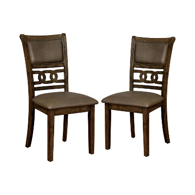 Set of 2 Harper Cushioned Wood Dining Side Chair Walnut - HOMES: Inside + Out