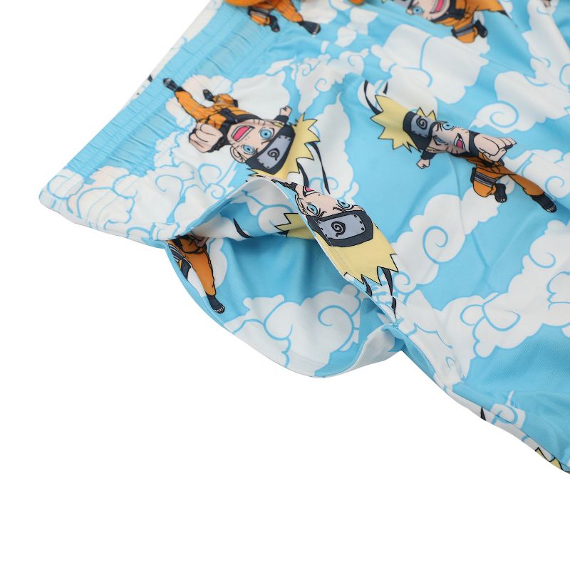 Naruto Light Blue Adult Womens Sleep Pants - Comfy Ninja Sleepwear, 2 of 4