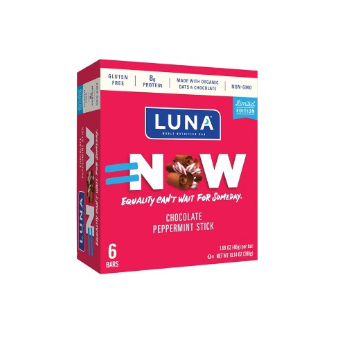 Luna Chocolate Peppermint Nutrition Sticks 6ct Target