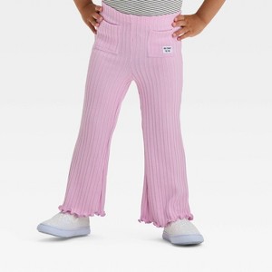 Grayson Mini Toddler Girls' Pull-On Knit Pocket Jogger Pants - Pink - 1 of 3