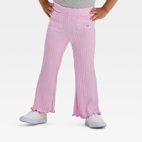 Grayson Mini Toddler Girls' Pull-On Knit Pocket Jogger Pants - Pink - image 1 of 3