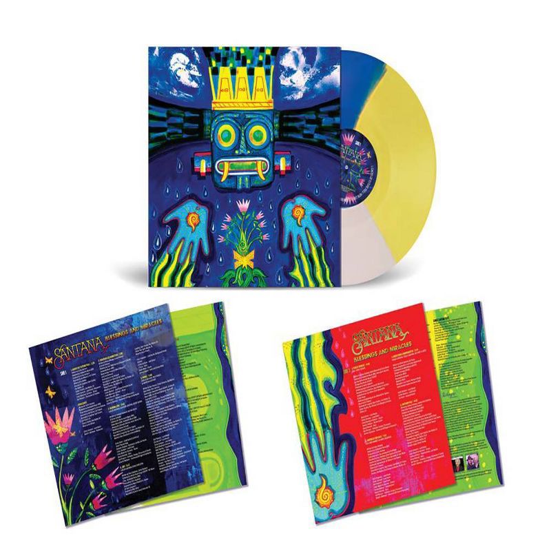 Santana - Blessings and Miracles (White, Blue + Yellow Tri-Color) (Target Exclusive, Vinyl), 1 of 2