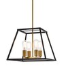 Elegant Lighting Declan 16 inch pendant in black and brass - 4 of 4