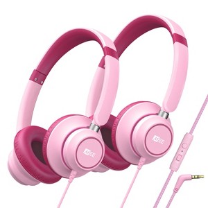 MEE audio KidJamz KJ45 (2 Pack) Safe Listening Headphones for Kids with Inline Microphone - 1 of 4