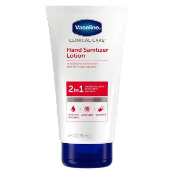 Vaseline 2-in-1 Hand Sanitizer Lotion - Unscented - 5.1 fl oz