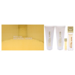 Sexy Amber by Michael Kors for Women - 4 Pc Gift Set 3.4oz EDP Spray, 0.17oz EDP Splash (Mini), 3.4oz Body Lotion, 3.4oz Shower Gel - 1 of 4