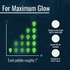 Graham Products Products 190 Pieces Glow in the Dark Rocks | Indoor & Outdoor Use - Garden, Fish Tank Pebbles - Green - 3 of 4