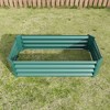 Lyngins 8x4x1ft Raised Garden Beds Outdoor, Galvanized Metal Planter, Open Bottom, Anti-Rust, Outdoor Planter Bed for Flowers,Vegetables, Herbs - 2 of 4