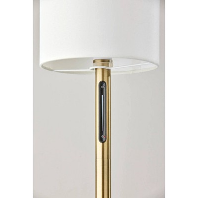Matilda Brass Finish Linear LED Floor Lamp with Touch Control