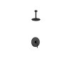KubeBath Aqua Rondo Matte Black Shower Set w/ Ceiling Mount 8Inch Rain Shower Head - 2 of 4