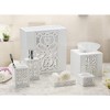 Creative Scents Mirror Janette White 6 Piece Bathroom Accessories Set - 2 of 4