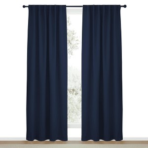 NICETOWN Backtab & Rod Pocket Blackout Thermal Curtain Panels, Set of 2 - 1 of 4